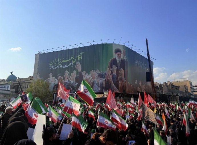Ceremonia de jura de lealtad al nuevo líder supremo iraní, Mojtaba Jamenei, en Teherán