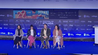 Rueda de prensa de la película 'Juana' en el Festival de Málaga