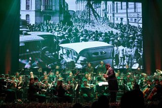 Imagen de arhcivo de un Concierto de Cuaresma de la Orquesta Larios Pop del Soho.