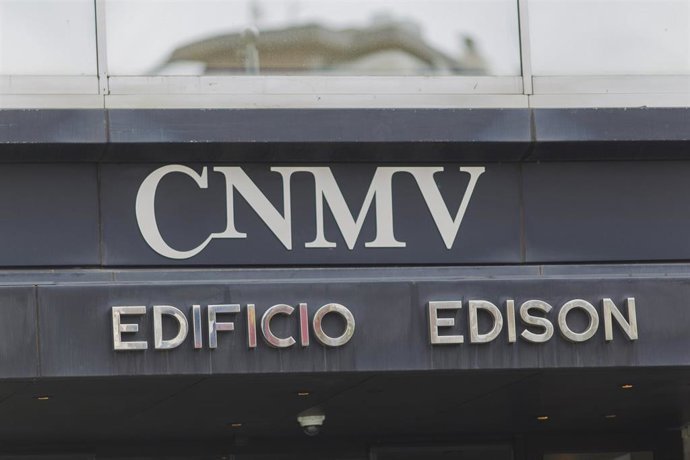 Archivo - CNMV, fachada de la Comisión Nacional del Mercado de Valores