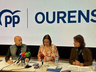 El Grupo Municipal del PP de Ourense ofrece una rueda de prensa en la sede provincial para tratar asuntos de actualidad