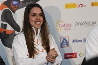 La esquiadora española María Martín-Granizo, durante la presentación del Equipo Paralímpico.
