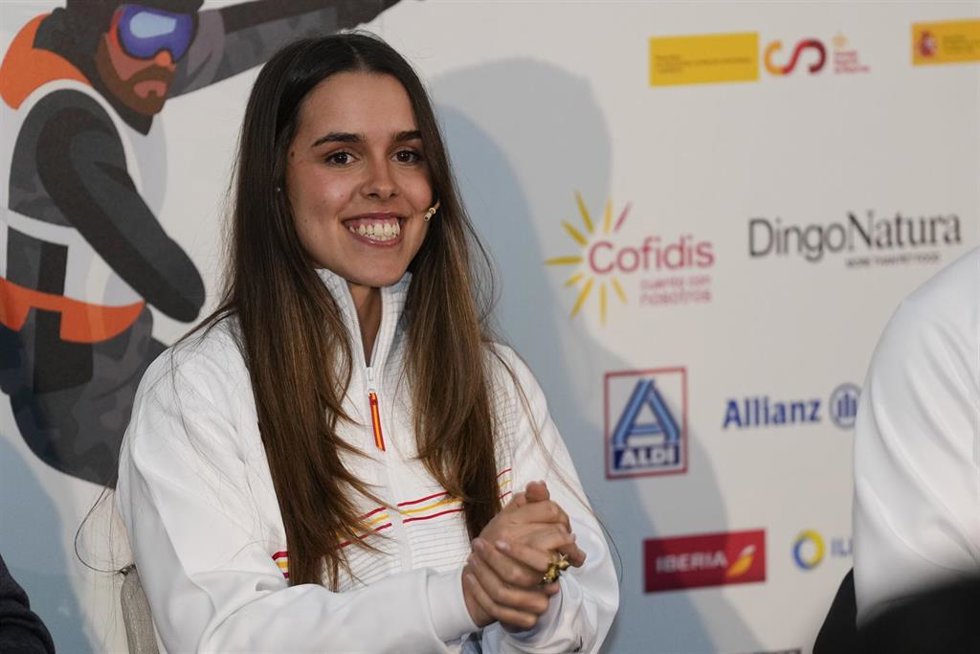 La esquiadora española María Martín-Granizo, durante la presentación del Equipo Paralímpico.