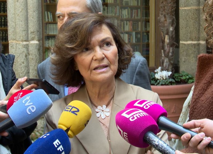 La Presidenta Del Consejo De Estado, Carmen Calvo.