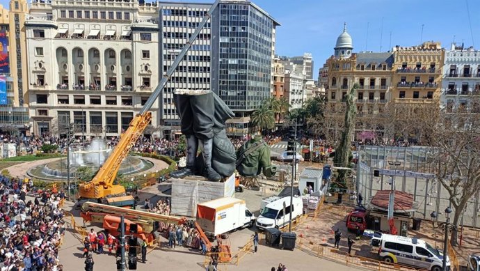 Imagen del montaje de la Falla Municipal 2026