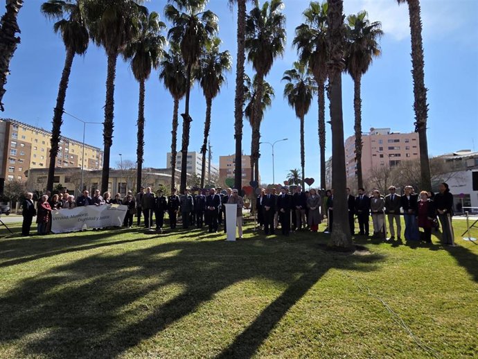 Acto en memoria, recuerdo y homenaje a las víctimas del terrorismo celebrado en Badajoz.