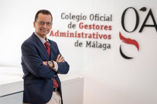 El presidente del Colegio de Gestores Administrativos de Málaga, Daniel Quijada, en una imagen de archivo
