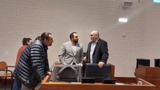 Los diputados de Vox en la Diputación Provincial de Zaragoza (DPZ), Jesús Gracia y Carlos Rodrigo.