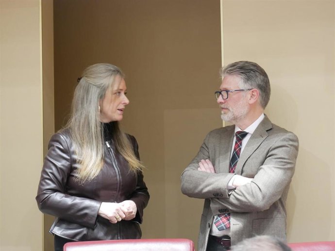 La diputada del Partido Popular (PP) María Casajús en la Asamblea Regional