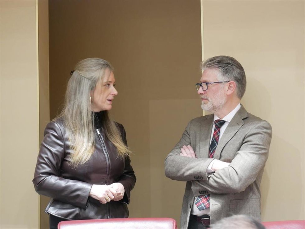 La diputada del Partido Popular (PP) María Casajús en la Asamblea Regional