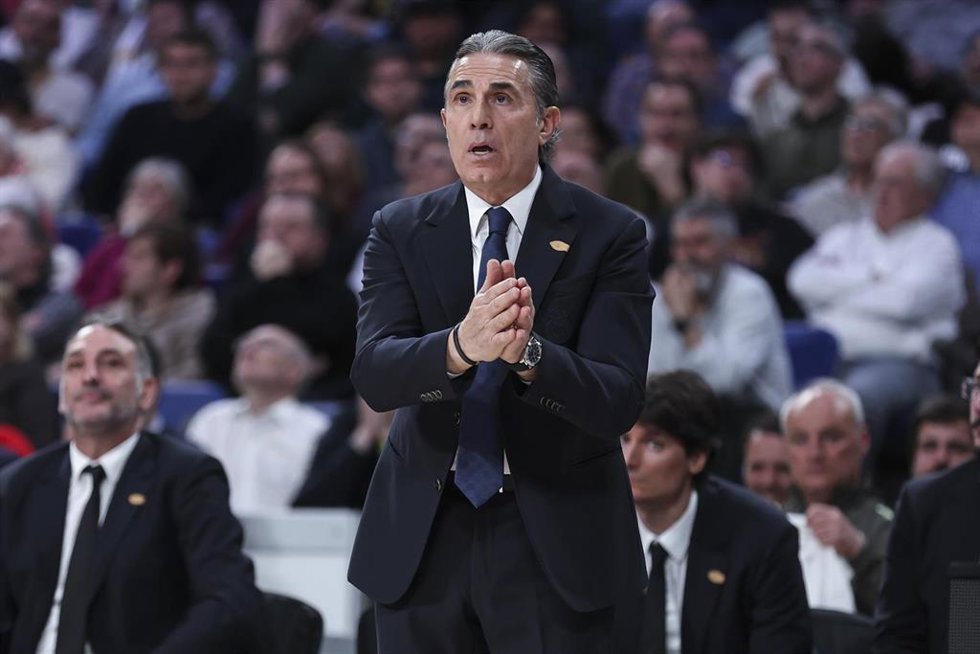 El entrenador del Real Madrid, Sergio Scariolo.