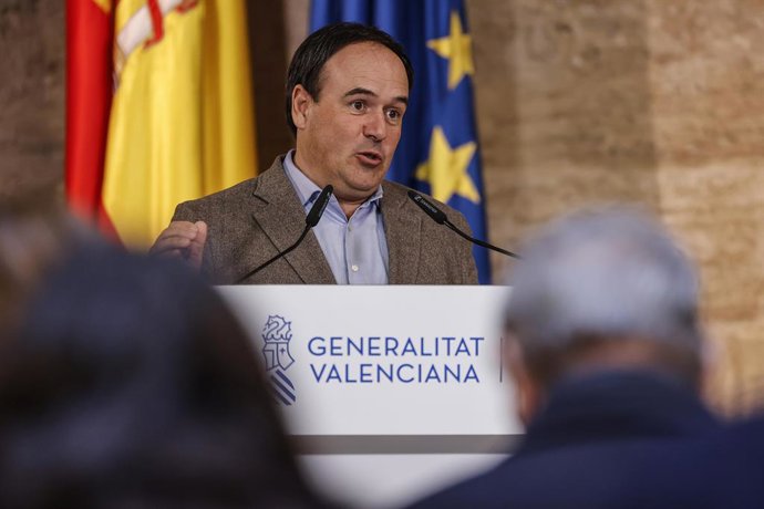 Archivo - Arxive - El president de la Generalitat valenciana, Juanfran Pérez Llorca, en imatge d'arxiu. 