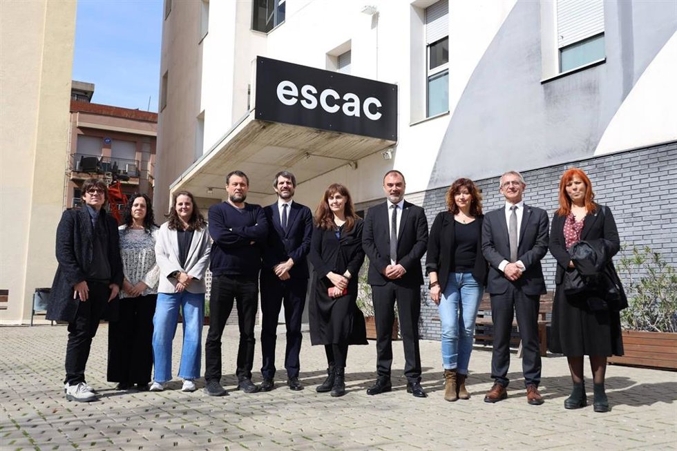 Visita del ministro de Cultura, Ernest Urtasun, a la Escac