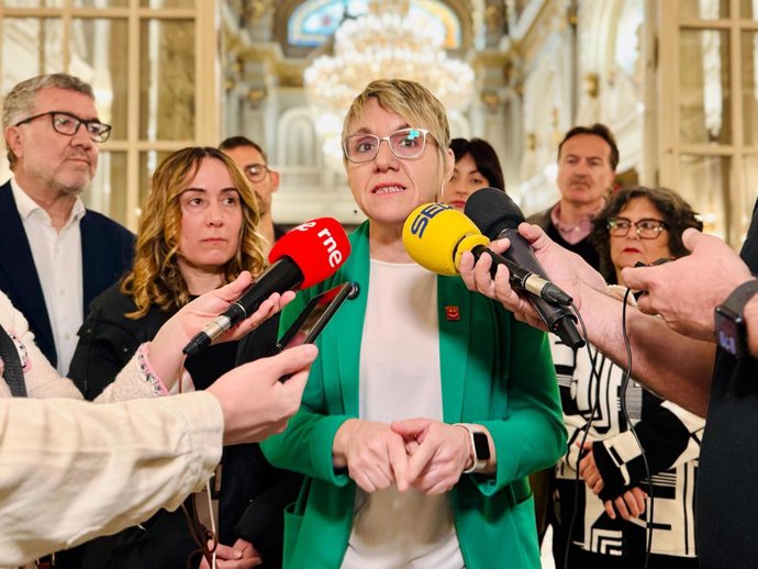 Imatge d'arxiu de la portaveu de Compromís per València, Papi Robles 