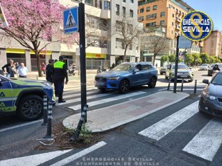Accidente en la Avenida de la Buhaira en Sevilla