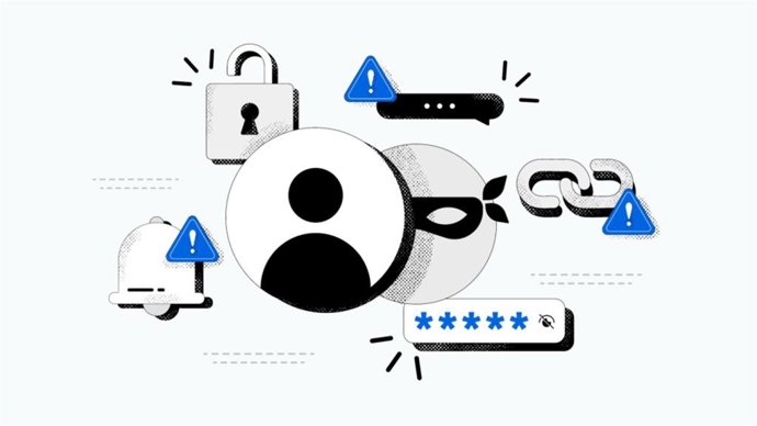 Ilustración de ciberseguridad de Meta.