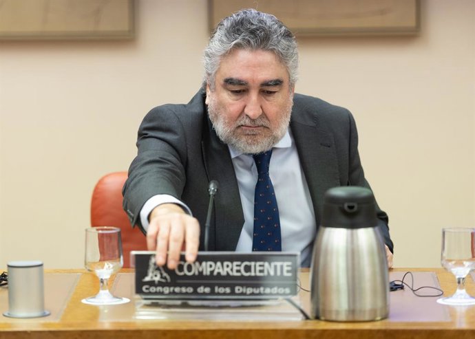 Archivo - El presidente del Consejo Superior de Deportes, José Manuel Rodríguez Uribes, comparece ante la Comisión de Educación, Formación Profesional y Deportes, en el Congreso de los Diputados, a 11 de noviembre de 2025, en Madrid (España). Uribes compa