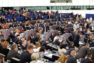 Pleno del Parlamento Europeo en Estrasburgo (Francia)