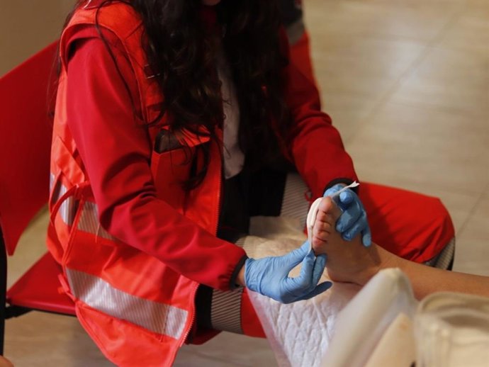 Atención sanitaria de Cruz Roja en las Javieradas.