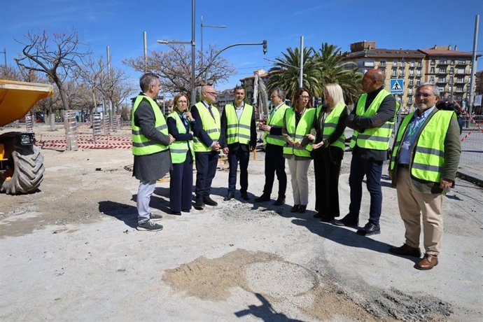 Visita a las obras en el entorno de la estación de Renfe
