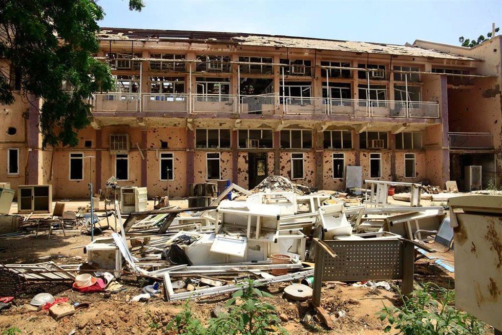 Archivo - Un hospital universitario destruido por el conflicto en Sudán a 12 de agosto de 2025