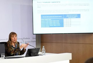 Marsol explicando el proyecto de ley este miércoles.