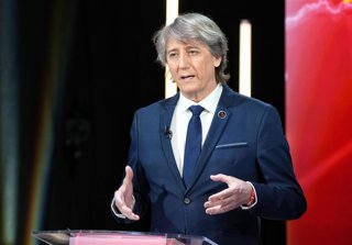 El candidato del PSOE a la Presidencia de la Junta de Castilla y León, Carlos Martínez, interviene durante el segundo debate para las elecciones autonómicas en Castilla y León, a 10 de marzo de 2026, en Valladolid, Castilla y León (España).