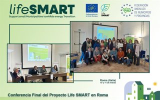 La FAMP asiste en Roma a la conferencia final del proyecto Life-Smart sobre transición energética en municipios pequeños.