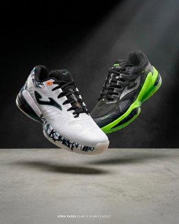 Joma presenta Slam y Slam Classic, dos zapatillas de pádel para dos formas de jugar.