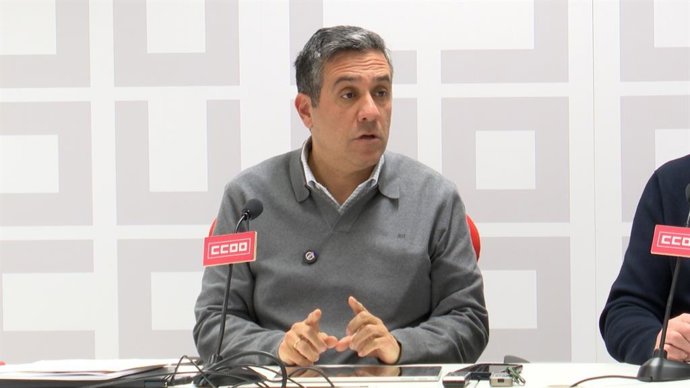 El secretario regional de CCOO, Javier Ortega