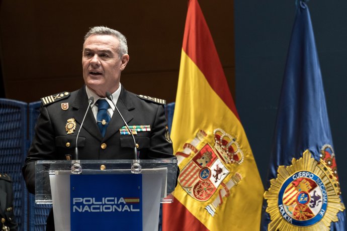 El comisario principal José Luis Santafé Arnedo toma de posesión como director adjunto operativo (DAO) de la Policía Nacional, en el Complejo Policial de Canillas, a 12 de marzo de 2026, en Madrid (España).