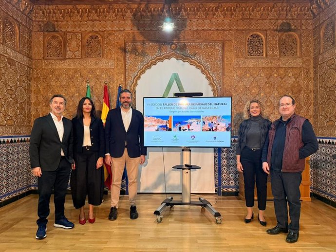 Presentación del taller de pintura de paisaje natural de Cabo de Gata (Almería).