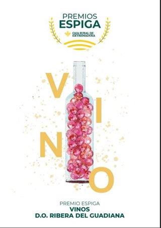 Cartel de los XXVII Premios Espiga Vinos de Caja Rural de Extremadura