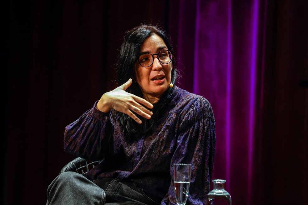 La directora Alauda Ruiz de Azúa durante un encuentro entre los nominados a mejor dirección en la 40 edición de los Premios Goya, a 27 de febrero de 2026, en Barcelona, Catalunya (España). La 40 edición, que tendrá lugar en el Centre de Convencions Int