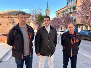 El concejal de Medio Ambiente y Parques y Jardines, José Luis Alguacil, durante una comparecencia en la Cuesta de San Miguel.