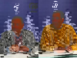 El presidente del PP en Sevilla, Ricardo Sánchez, junto al portavoz del PP en la Diputación de Sevilla, Martín Torres 