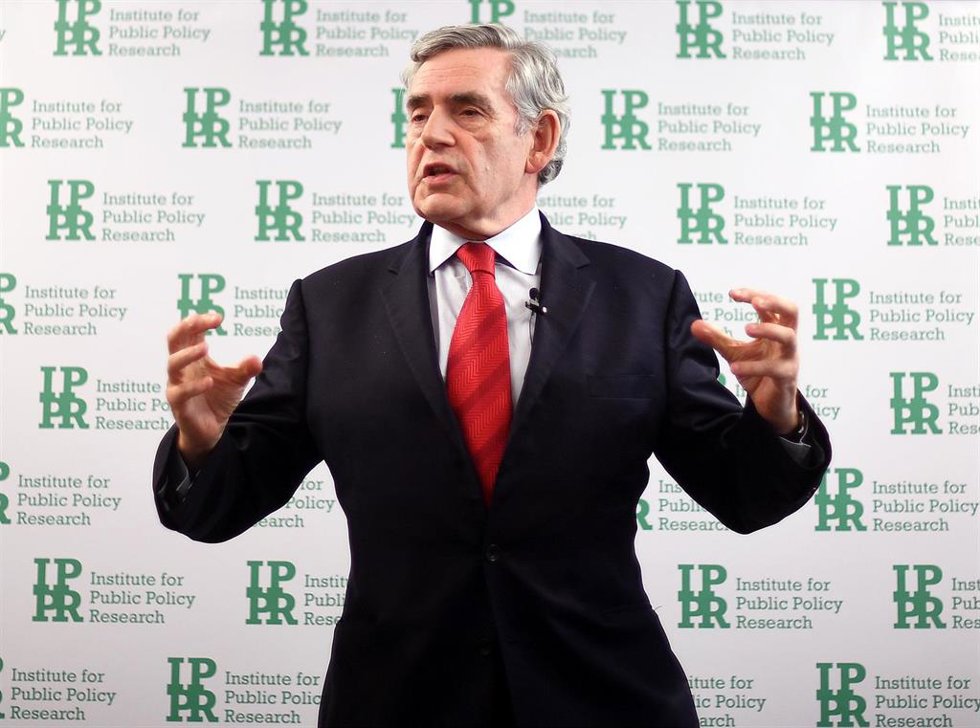 Archivo - El ex primer ministro británico y enviado especial de la ONU para Educación Global, Gordon Brown, en un acto en Londres.
