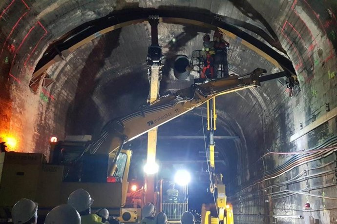 Actuaciones en el túnel de Rubí