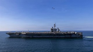 El portaviones de la Armada de Estados Unidos, el USS Abraham Lincoln
