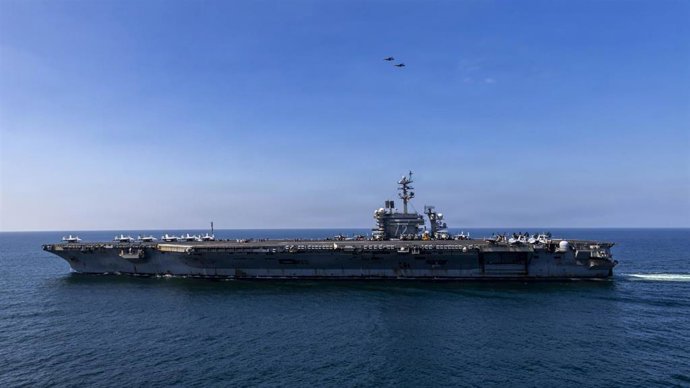 El portaviones de la Armada de Estados Unidos, el USS Abraham Lincoln