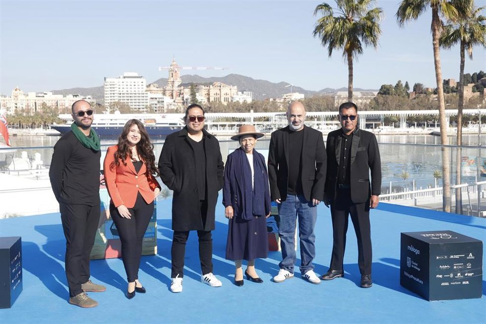 Photocall con el equipo de la película de 'La hija cóndor' en el Festival de Málaga
