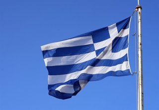 Archivo - Imagen de archivo de la bandera de Grecia.