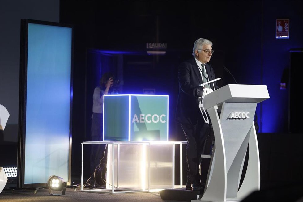 El director general de la Asociación de Fabricantes y Distribuidores (Aecoc), José María Bonmatí, durante su participación en el 25 Foro Nacional del Transporte