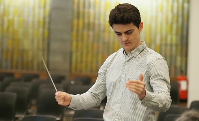Marcos Vicente Aranguren, durante un ensayo.