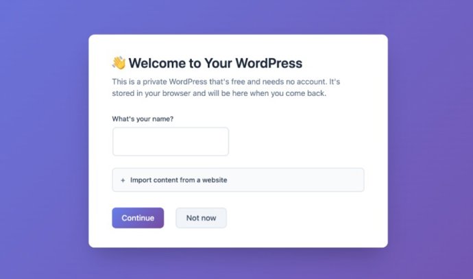 Espacio de trabajo privado my.WordPress.Net