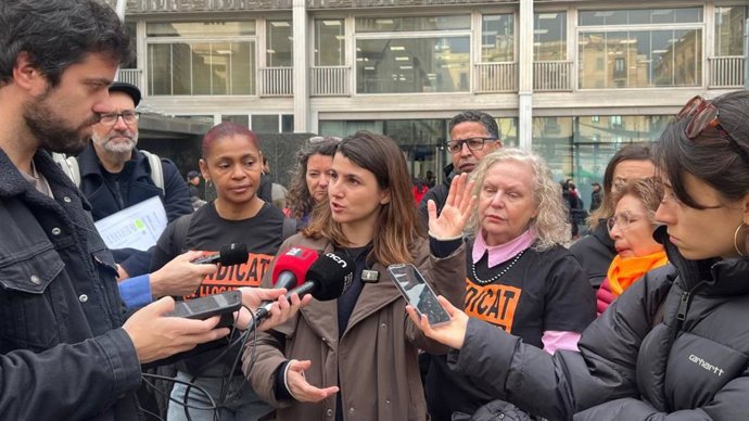 Carme Arcarazo en unes declaracions als mitjans