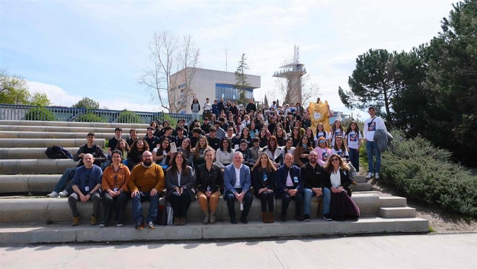 Participantes en la II Cumbre regional de Detectives Climáticos que se ha celebrado en el Parque de las Ciencias de Granada.