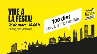 Fiesta de los 100 días hasta el Grand Départ de Barcelona