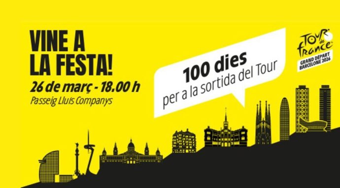 Fiesta de los 100 días hasta el Grand Départ de Barcelona