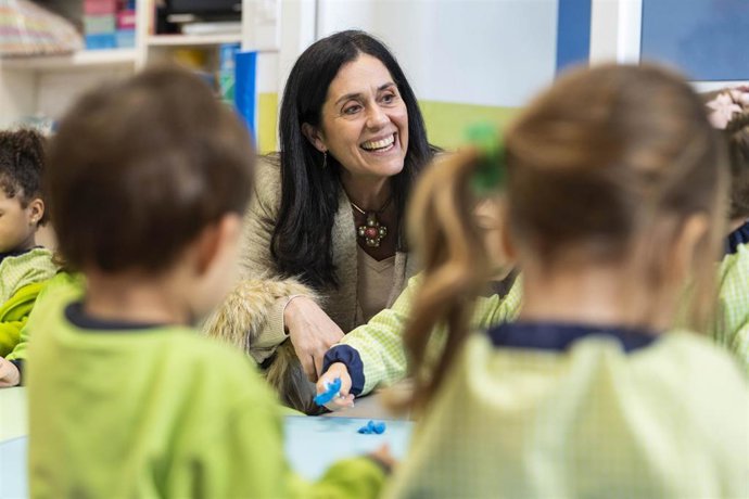 Paula Prado, durante a súa visita a Culleredo.
